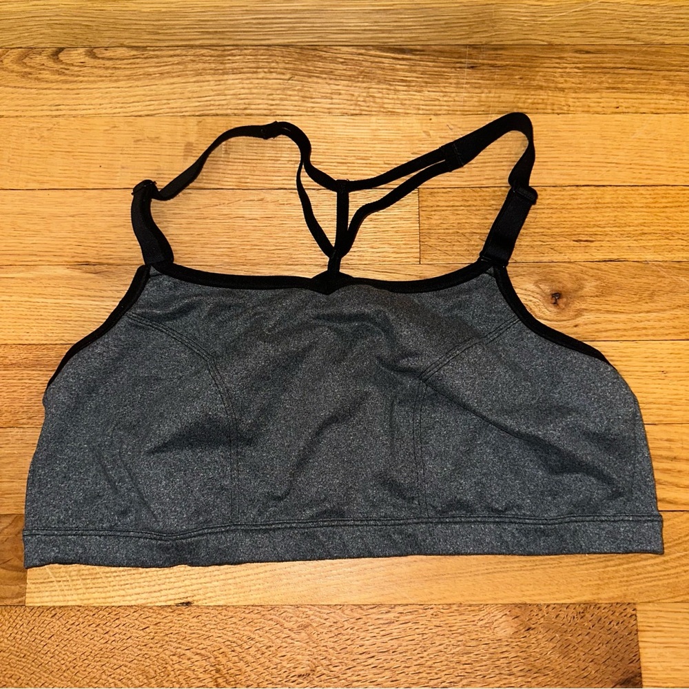 LIVI for Lane Bryant Gray Workout Bra